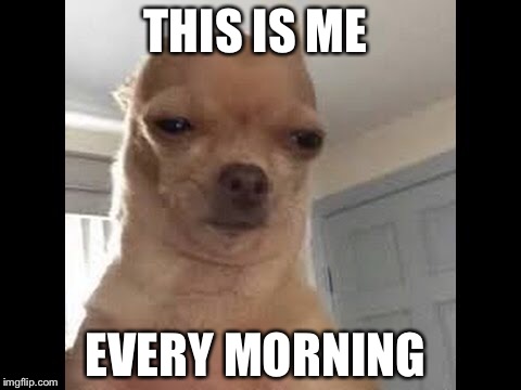 THIS IS ME; EVERY MORNING | image tagged in kill yourself guy | made w/ Imgflip meme maker