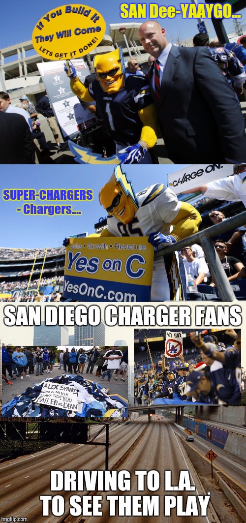 SAN Dee-YAAYGO... SUPER-CHARGERS - Chargers.... | made w/ Imgflip meme maker