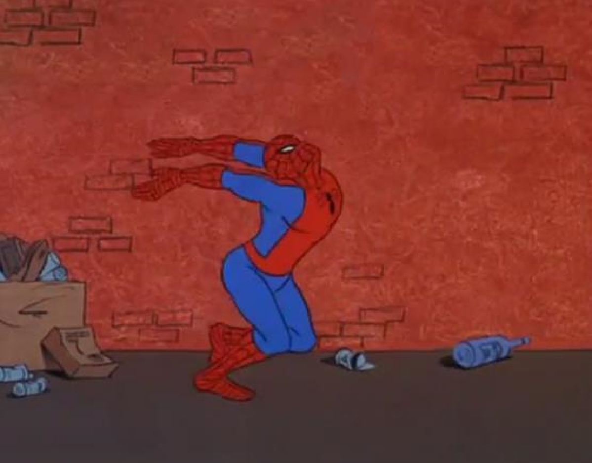 spiderman on drugs Blank Meme Template