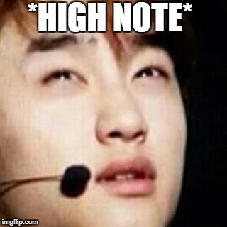 kpop-D.O. | *HIGH NOTE* | image tagged in kpop-do | made w/ Imgflip meme maker