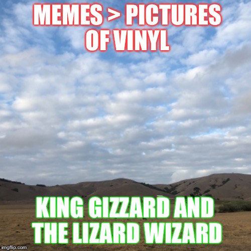 Memes > Pictures of Vinyl | MEMES > PICTURES OF VINYL; KING GIZZARD AND THE LIZARD WIZARD | image tagged in vinyl,kinggizzard | made w/ Imgflip meme maker