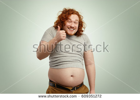 High Quality Happy Fat Man Template Blank Meme Template