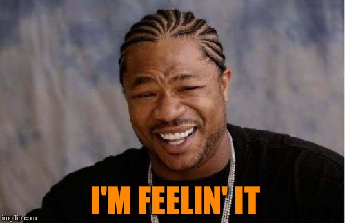 Yo Dawg Heard You Meme | I'M FEELIN' IT | image tagged in memes,yo dawg heard you | made w/ Imgflip meme maker