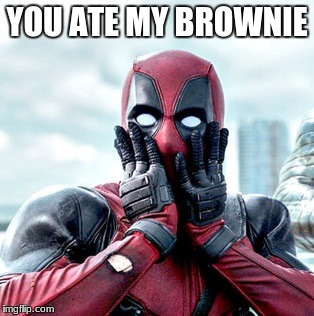 DP Gasp | YOU ATE MY BROWNIE | image tagged in dp gasp | made w/ Imgflip meme maker