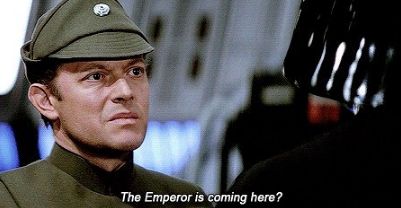 The Emperor is coming here?!? Blank Meme Template