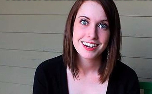 High Quality overly attached girlfriend smile Blank Meme Template