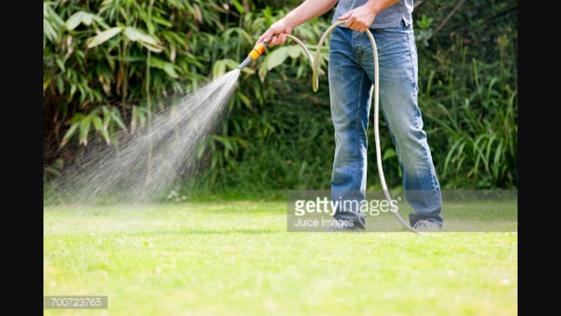 Guy sprays hose Blank Meme Template