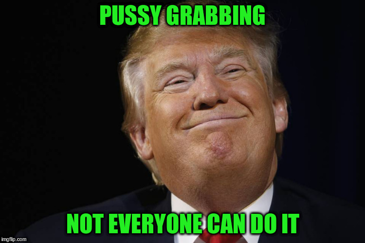 PUSSY GRABBING NOT EVERYONE CAN DO IT | made w/ Imgflip meme maker