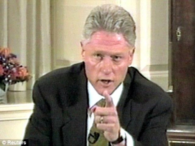 High Quality Bill Clinton Pointing Blank Meme Template