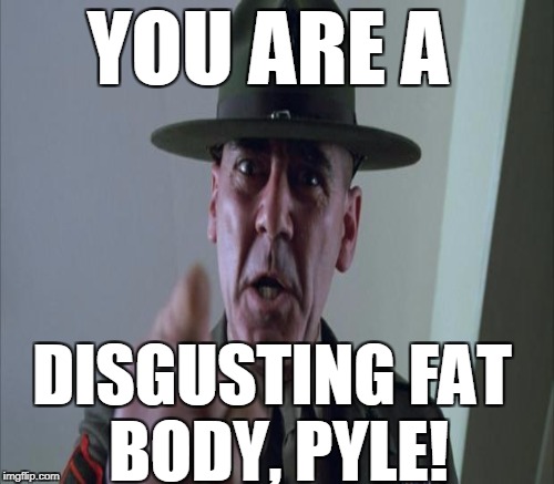 YOU ARE A DISGUSTING FAT BODY, PYLE! | made w/ Imgflip meme maker