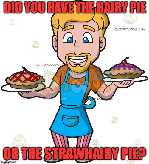 DID YOU HAVE THE HAIRY PIE OR THE STRAWHAIRY PIE? | made w/ Imgflip meme maker