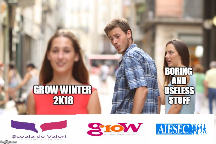 BORING AND USELESS STUFF; GROW WINTER 2K18 | image tagged in bad luck brian | made w/ Imgflip meme maker