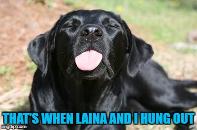 THAT'S WHEN LAINA AND I HUNG OUT | made w/ Imgflip meme maker