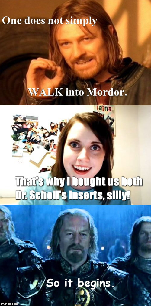 image tagged in overly attached girlfriend and boromir,overly attached girlfriend weekend,so it begins | made w/ Imgflip meme maker