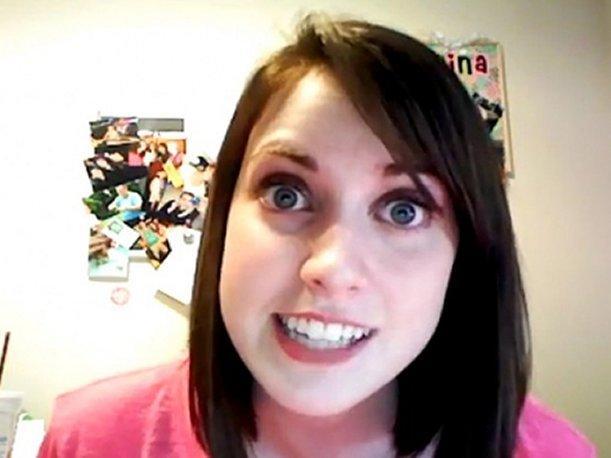 Overly Attached Girlfriend Pink Blank Meme Template