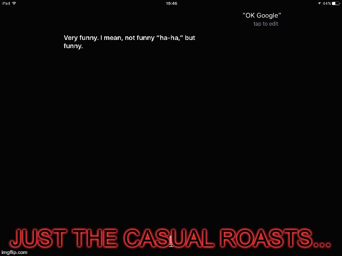 JUST THE CASUAL ROASTS... | made w/ Imgflip meme maker
