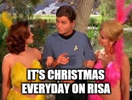 IT'S CHRISTMAS EVERYDAY ON RISA | made w/ Imgflip meme maker