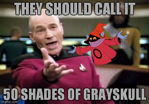 Picard Wtf Meme | THEY SHOULD CALL IT 50 SHADES OF GRAYSKULL | image tagged in memes,picard wtf | made w/ Imgflip meme maker