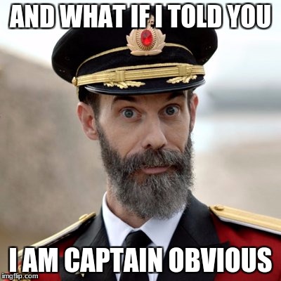 AND WHAT IF I TOLD YOU I AM CAPTAIN OBVIOUS | made w/ Imgflip meme maker