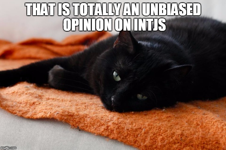 THAT IS TOTALLY AN UNBIASED OPINION ON INTJS | made w/ Imgflip meme maker