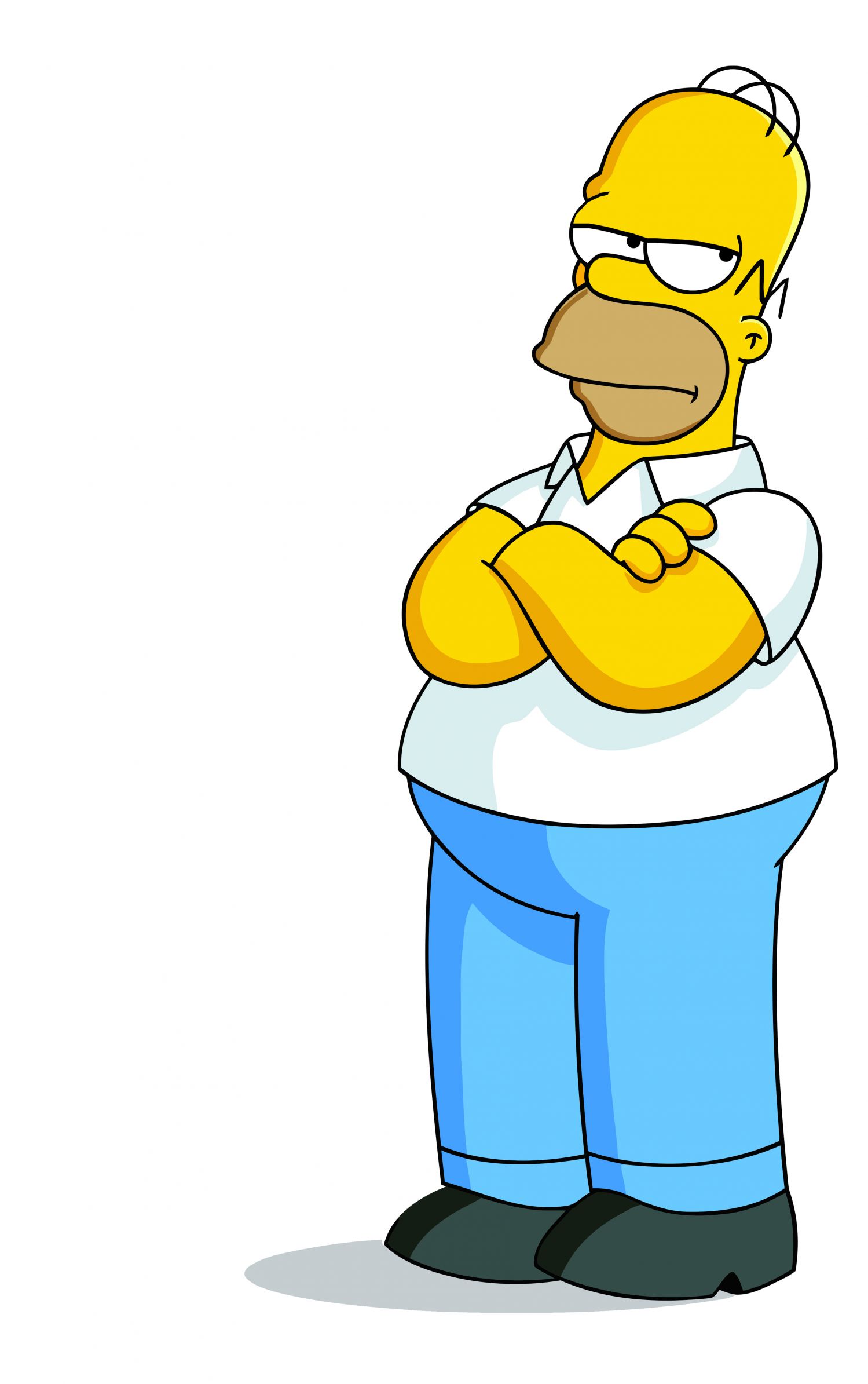High Quality Homer Simpson Arms Crossed - Pff, Fine, pissed Blank Meme Template