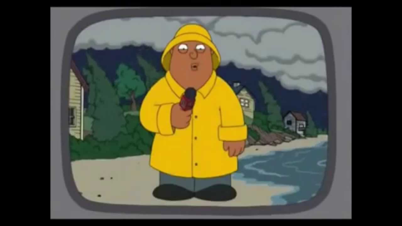 High Quality its gon rain family guy weather guy Blank Meme Template