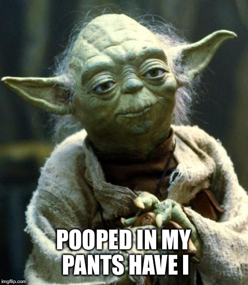 Star Wars Yoda | POOPED IN MY PANTS HAVE I | image tagged in memes,star wars yoda | made w/ Imgflip meme maker