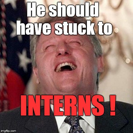 He should have stuck to INTERNS ! | made w/ Imgflip meme maker