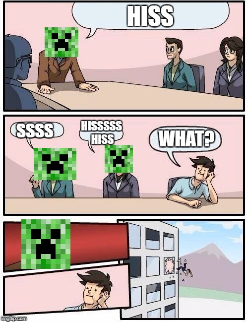 Boardroom Meeting Suggestion Meme | HISS; HISSSSS HISS; SSSS; WHAT? | image tagged in memes,boardroom meeting suggestion | made w/ Imgflip meme maker