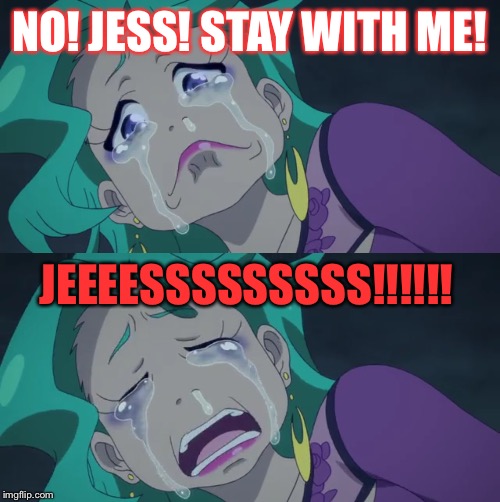 Jess, if your reading this, hope I'll meme with you soon!!! DX | NO! JESS! STAY WITH ME! JEEEESSSSSSSSS!!!!!! | image tagged in imgflip users,jessica_,deleted accounts,why,miss you | made w/ Imgflip meme maker
