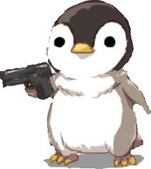 High Quality gun penguin Blank Meme Template