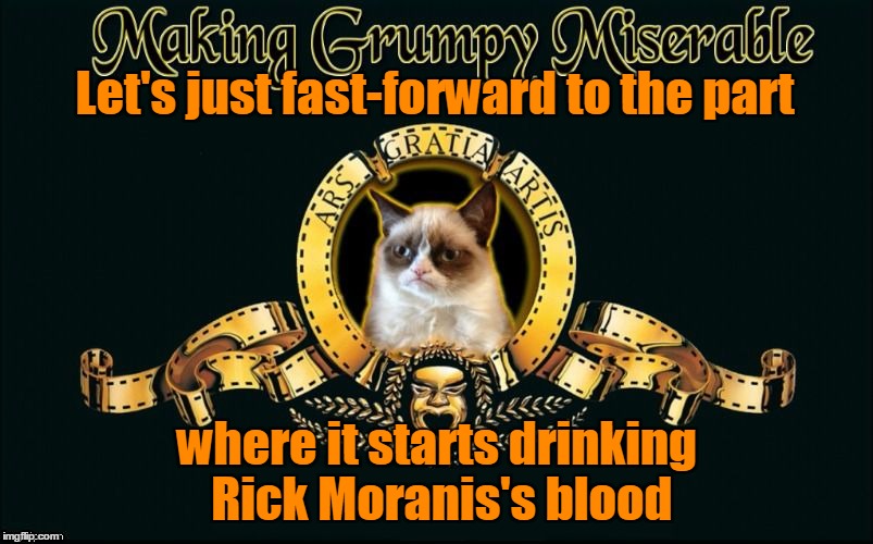 Let's just fast-forward to the part where it starts drinking Rick Moranis's blood | made w/ Imgflip meme maker