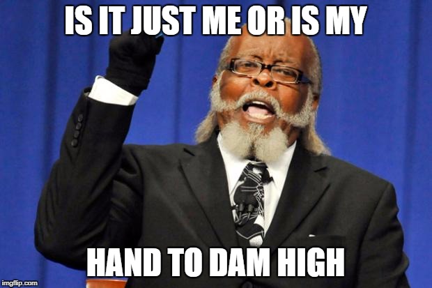 Bacon to Dam High Party | IS IT JUST ME OR IS MY; HAND TO DAM HIGH | image tagged in bacon to dam high party | made w/ Imgflip meme maker