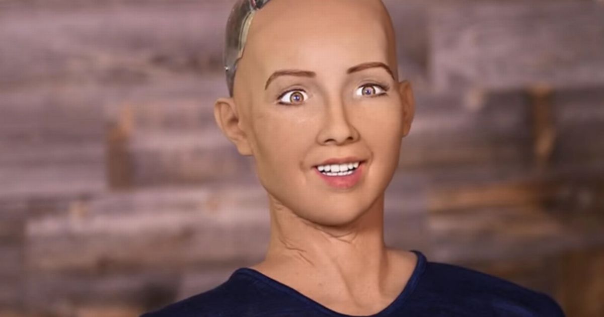 High Quality Sophia Robot Blank Meme Template