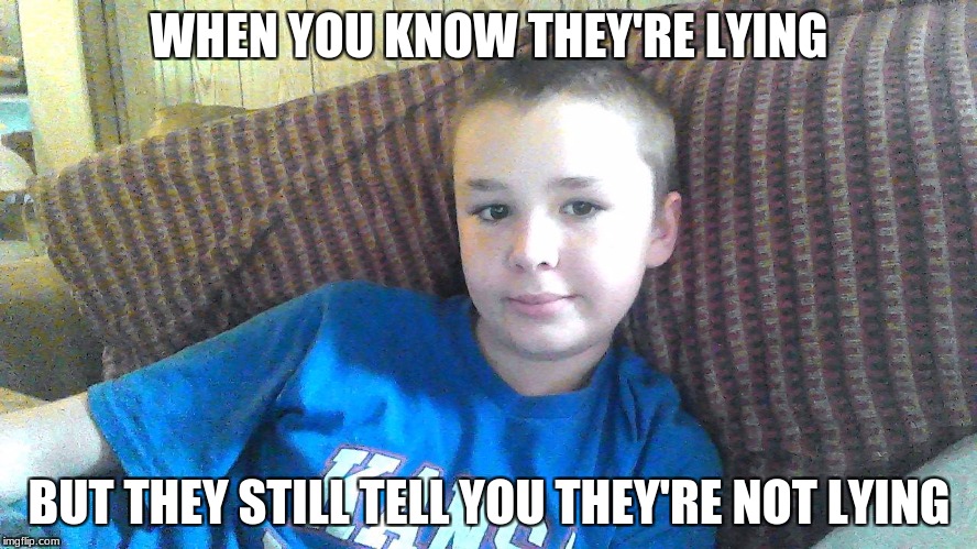 WHEN YOU KNOW THEY'RE LYING; BUT THEY STILL TELL YOU THEY'RE NOT LYING | image tagged in just stop | made w/ Imgflip meme maker
