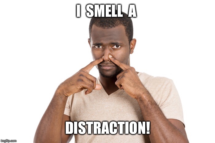 I  SMELL  A; DISTRACTION! | made w/ Imgflip meme maker