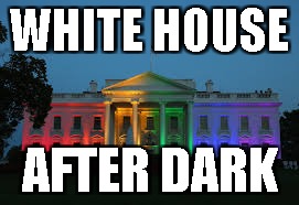 WHITE HOUSE; AFTER DARK | image tagged in white house | made w/ Imgflip meme maker