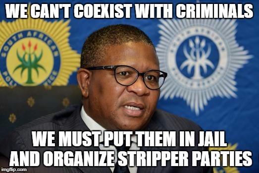 WE CAN'T COEXIST WITH CRIMINALS; WE MUST PUT THEM IN JAIL AND ORGANIZE STRIPPER PARTIES | made w/ Imgflip meme maker