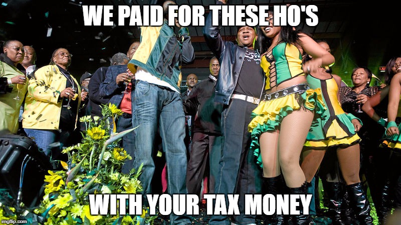 fikile mbalula | WE PAID FOR THESE HO'S; WITH YOUR TAX MONEY | image tagged in fikile mbalula | made w/ Imgflip meme maker