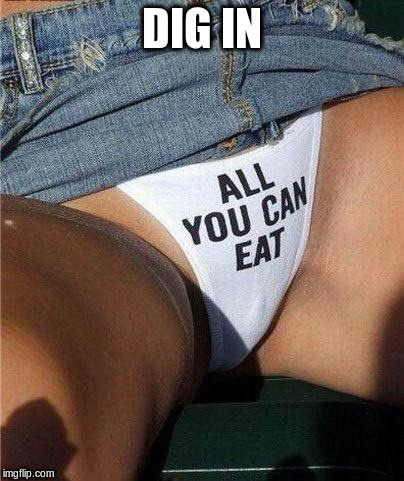 DIG IN | made w/ Imgflip meme maker