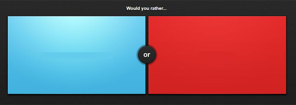Would you rather Blank Meme Template