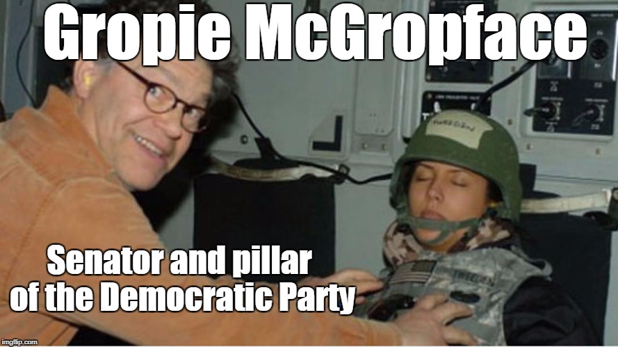 Gropie McGropface Senator and pillar of the Democratic Party | made w/ Imgflip meme maker