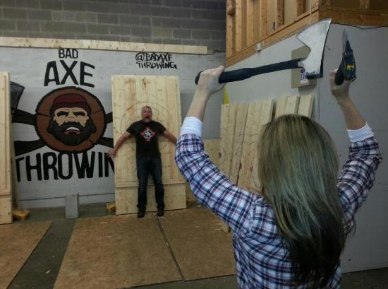High Quality Bad Axe Throwing  Blank Meme Template