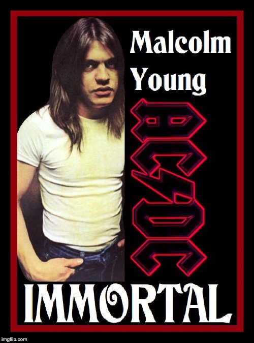 Malcolm Young | image tagged in acdc | made w/ Imgflip meme maker
