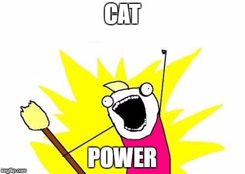 X All The Y Meme | CAT POWER | image tagged in memes,x all the y | made w/ Imgflip meme maker