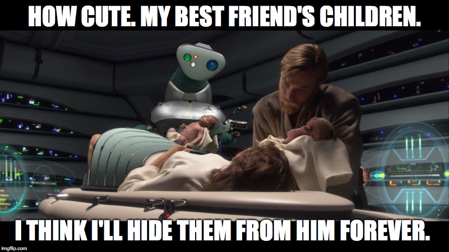 HOW CUTE. MY BEST FRIEND'S CHILDREN. I THINK I'LL HIDE THEM FROM HIM FOREVER. | made w/ Imgflip meme maker