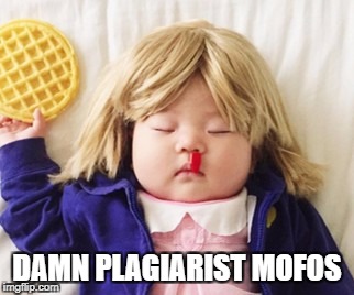 DAMN PLAGIARIST MOFOS | made w/ Imgflip meme maker