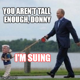 I'M SUING YOU AREN'T TALL ENOUGH, DONNY | made w/ Imgflip meme maker