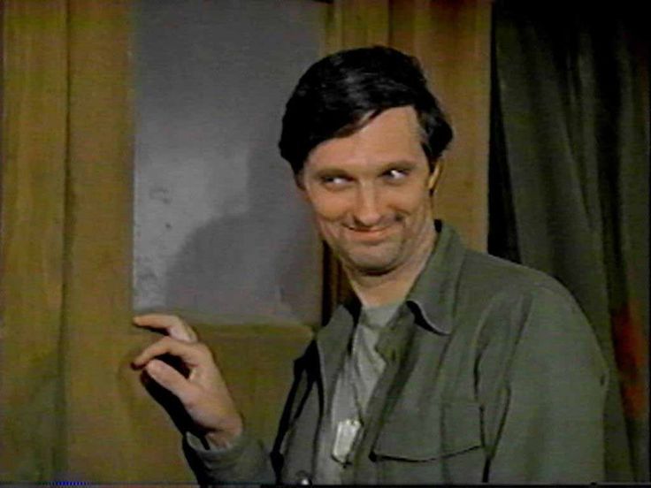 Alan Alda as Hawkeye Blank Meme Template