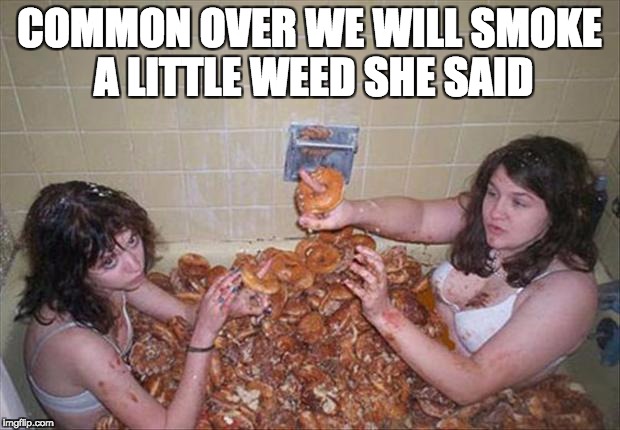 Bad Life Choices | COMMON OVER WE WILL SMOKE A LITTLE WEED SHE SAID | image tagged in smoke weed,bad choices,funny meme,munchies | made w/ Imgflip meme maker